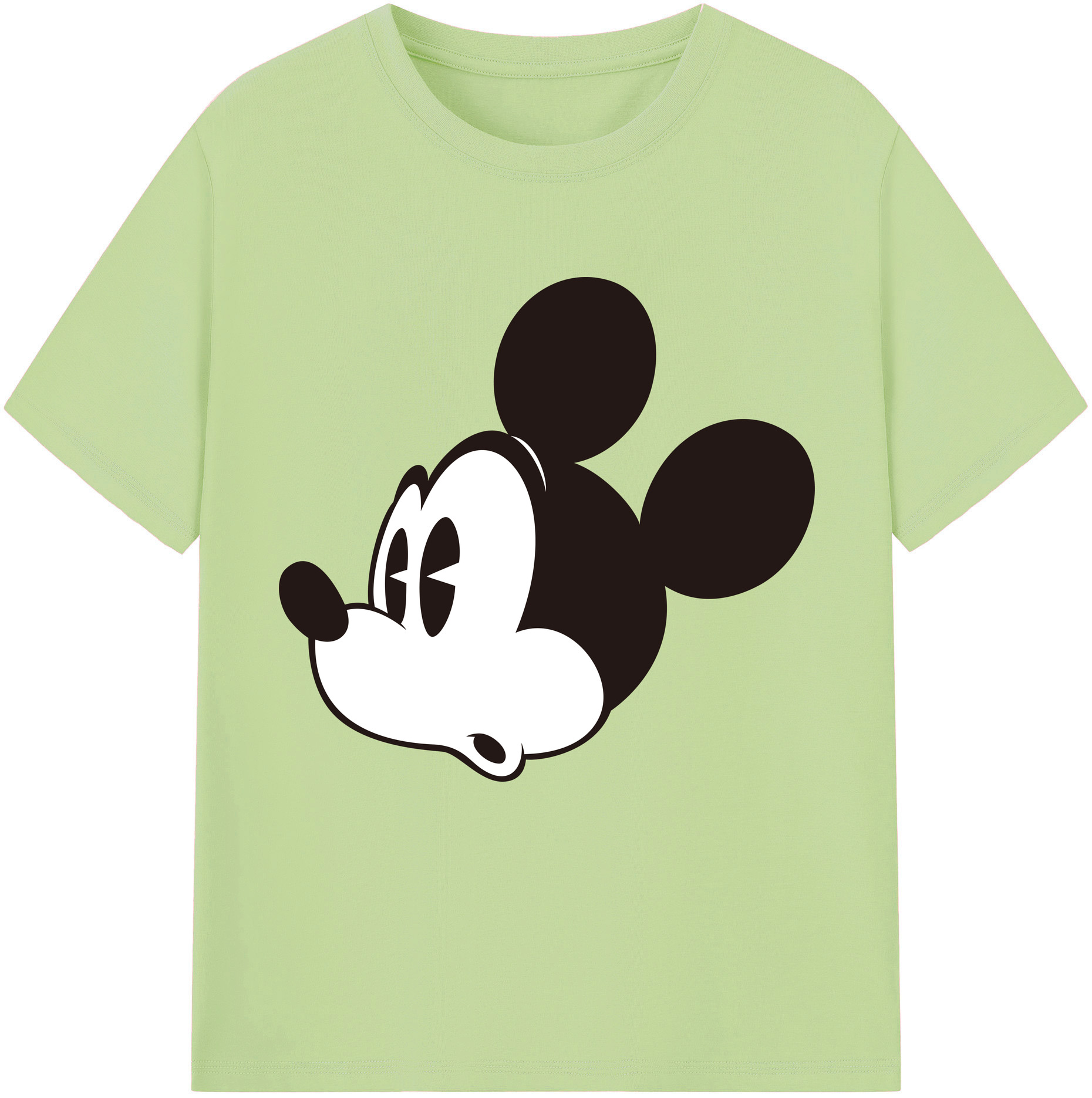 （画像用） ミッキーマウス Mickey Mouse 綿100％半袖Tシャツ（フロントプリント）